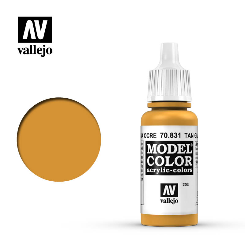 Model Color Tan Glaze 203