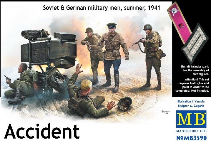 Accident, German Soldiers (2) & Soviet Soldiers (3)