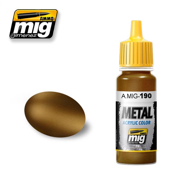 Old Brass Acrylic Metallic Paint 17ml