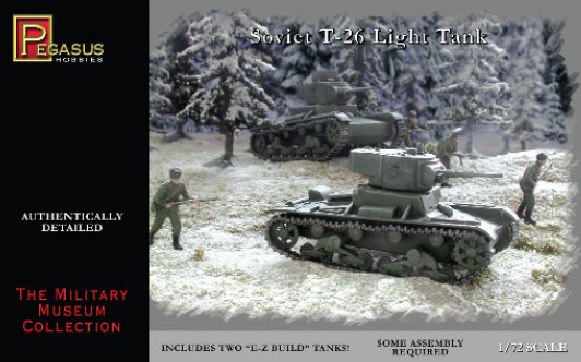 WWII Soviet T-26 Tank Snap Kit