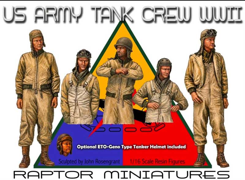 Raptor Miniatures Raptor Miniatures US Army Tank Crew WWII Limited Edition (4 available)
