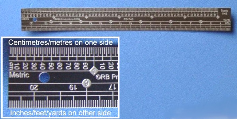 1/35 Scale Stainless Steel Ruler