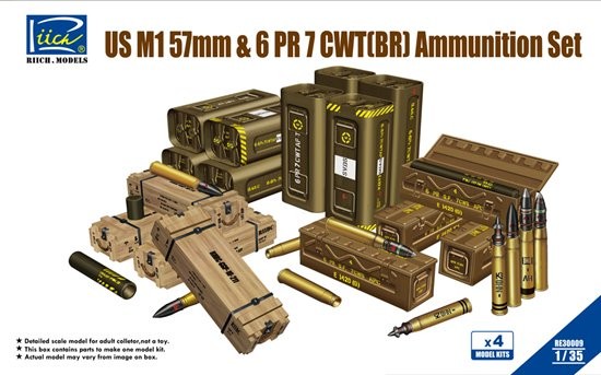 US M1 57mm & 6 PR7 CWT(BR) Ammunition Set