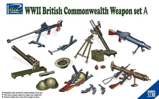 WWII British Commonwealth Weapon Set A