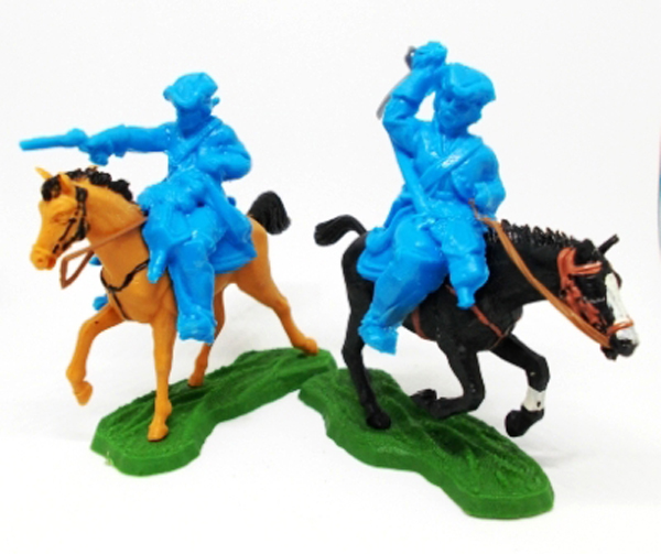 British Mounted Dragoons in Blue