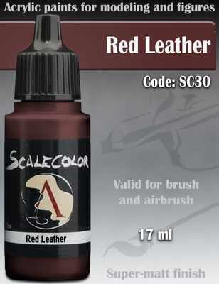 Red Leather Paint 17ml