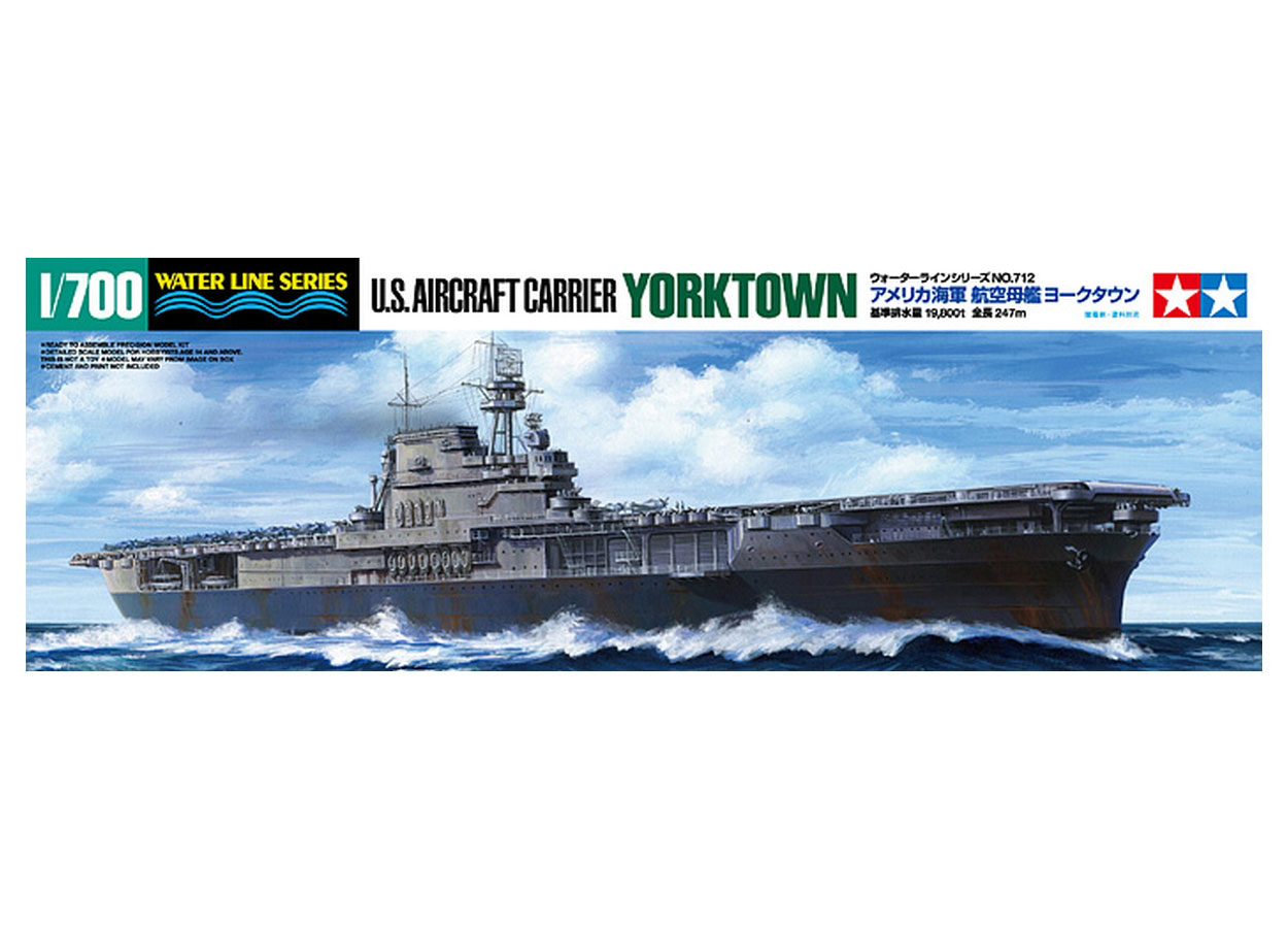 Us Aircraft Carrier USS Yorktown 1/700