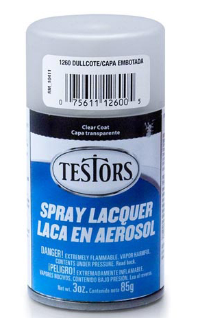 Michigan Toy Soldier Company : Testors - Dull Cote Matte Finishing Spray 3  oz.