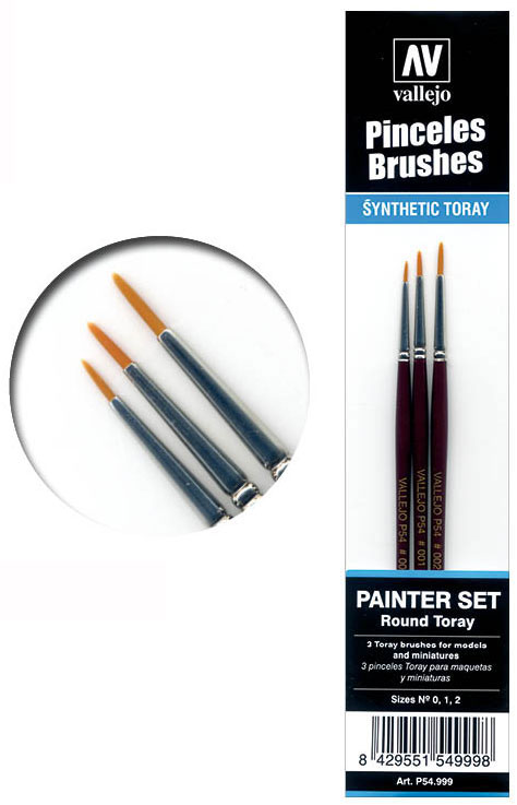 The Painters Set- Round Toray Brushes