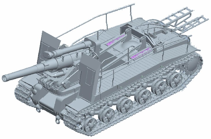 Soviet S51 Tank w/Self-Propelled Gun