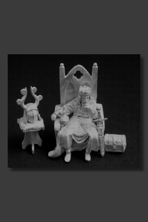 Medieval King on Throne