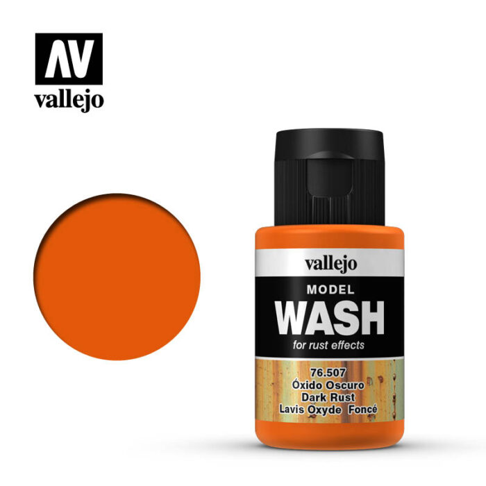 Vallejo Model Wash: Dark Rust Wash 35ml Bottle