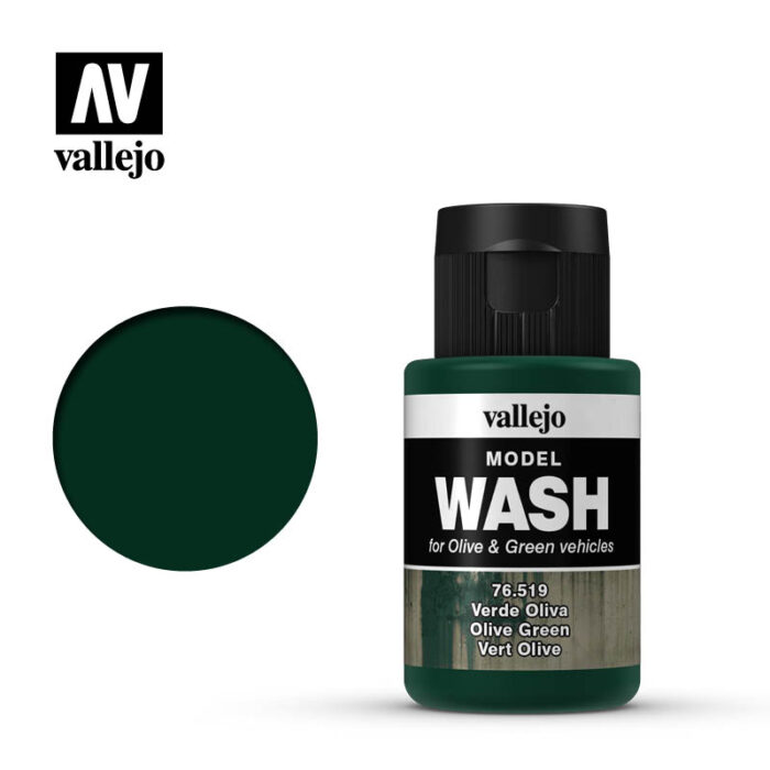 Vallejo Model Wash: Olive Green 35ml Bottle