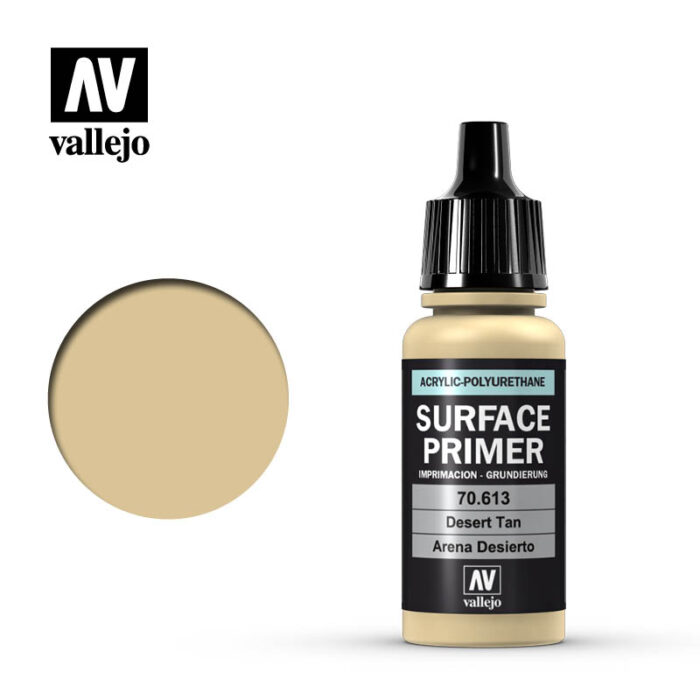 Vallejo Surface Primers: Desert Tan Base 17ml Bottle