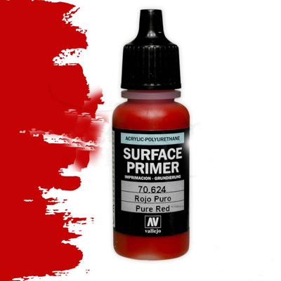 Vallejo Surface Primers: Pure Red 17ml Bottle
