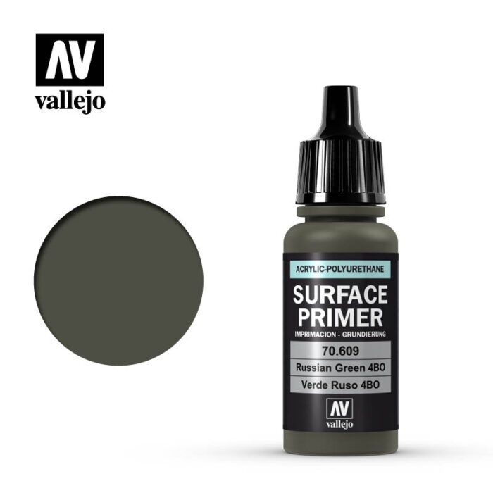 Vallejo Surface Primers: Russian Green 17ml Bottle