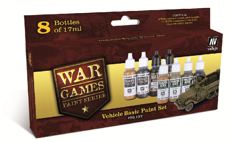 Vallejo War Games Paint Series - WWII Vehicle Basic