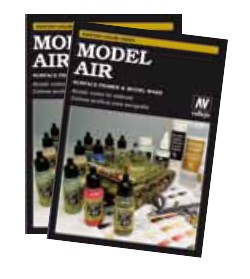 Model Air, Washes & Primers Hand Painted Color Swatch Book