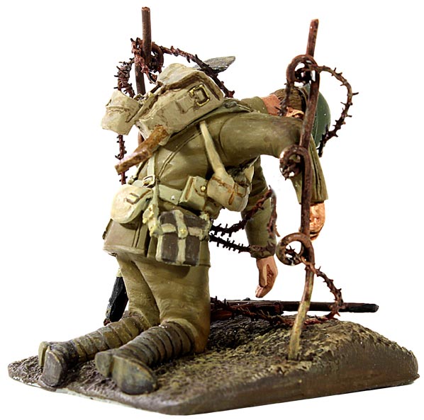 Hanging On The Old Barbed Wire - British Casualty Hanging on Barbed Wire in No Mans Land