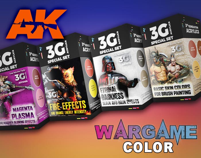 AK Interactive 3G Wargame and Fantasy Acrylic Paint Sets