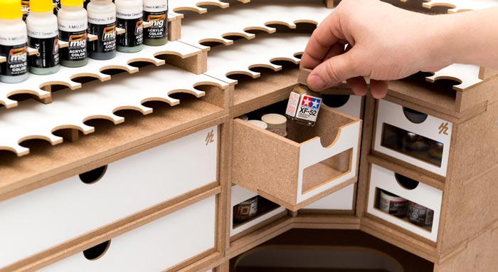 michigan toy soldier company hobbyzone corner drawers module