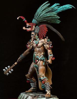 Maya WarriorTin Toy Soldier 75mmMetal Figuresol-75-140 