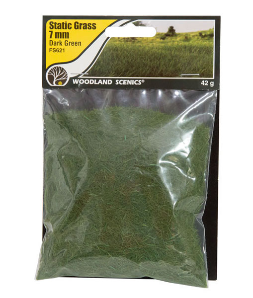 ▷ Static Grass Flock 6mm - Dark Green 
